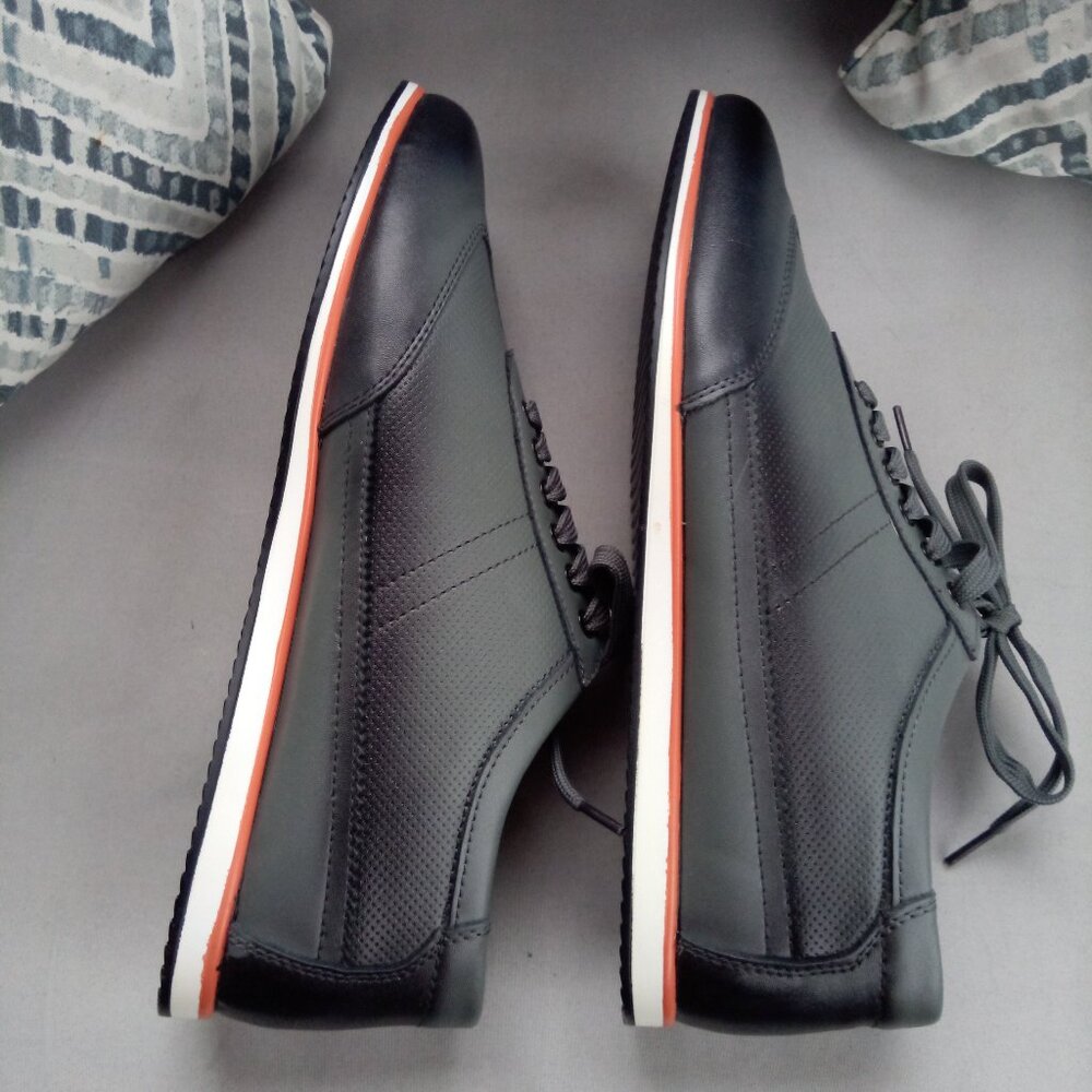 Nielsen and Christiansen grey/black leather sneakers sz 43 sz 9.5-10 - Picture 8 of 13